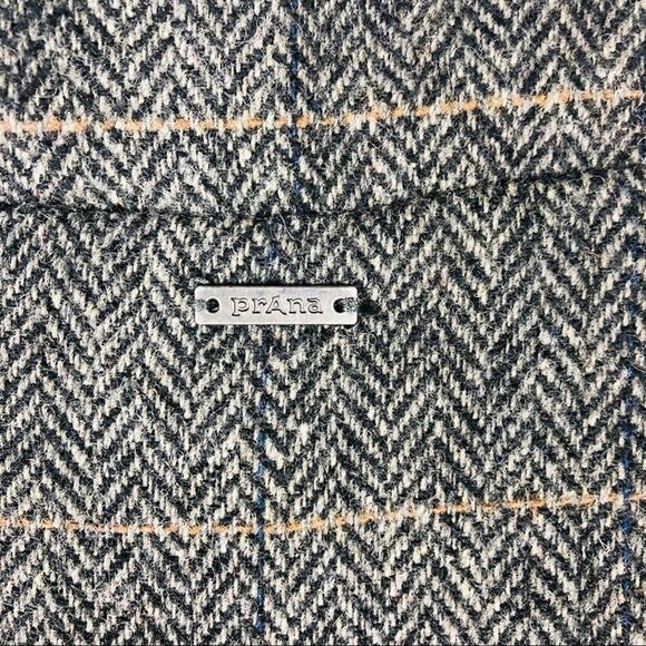 NWT Prana Grey black wool herringbone Caprise convertible jacket medium - Picture 7 of 14